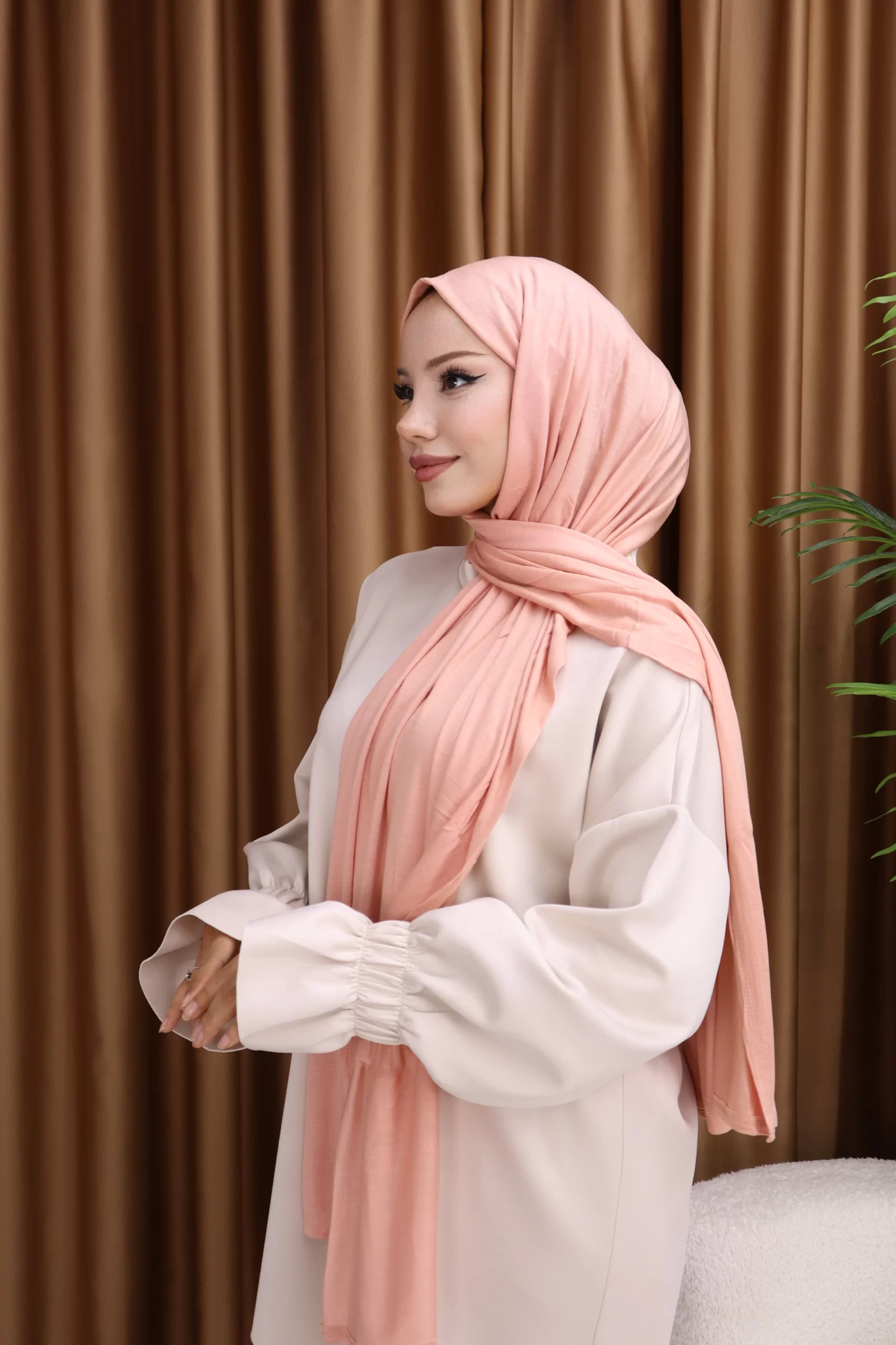 PREMIUM JERSEY HIJAB - Peach