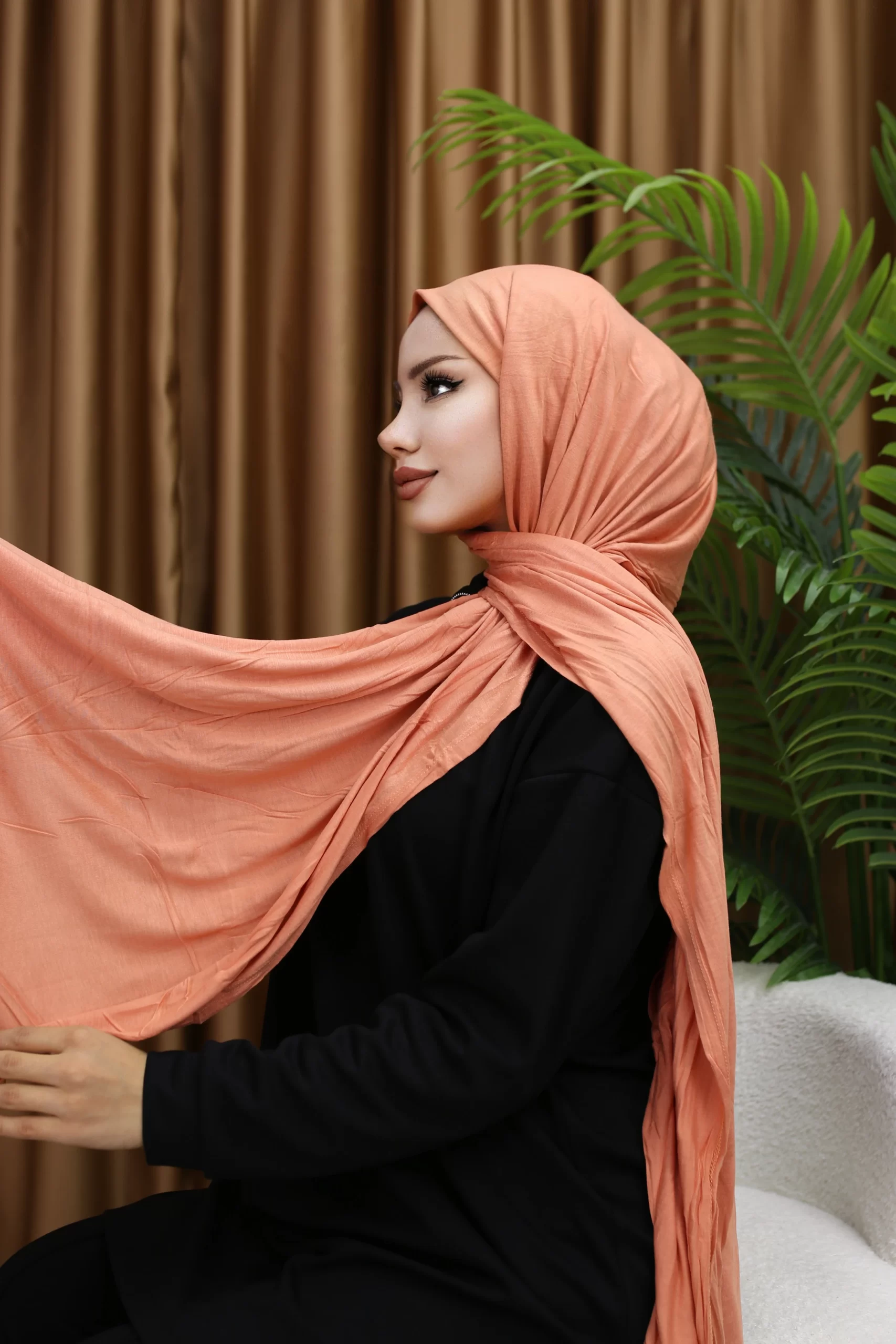 Premium Jersey Hijab - Salmon