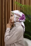 Silk Square Scarf - Boise Rose