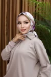 Silk Square Scarf - Boise Rose