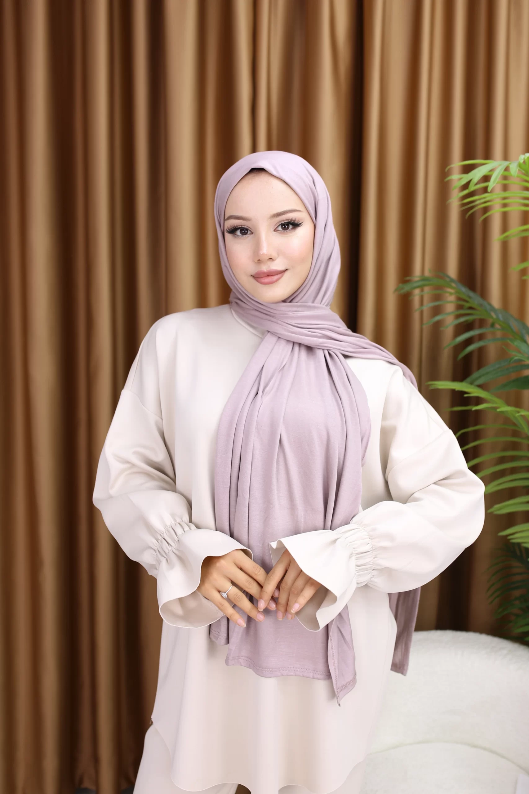 PREMIUM JERSEY HIJAB - Lilac Rose