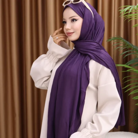 PREMIUM JERSEY HIJAB - Eggplant