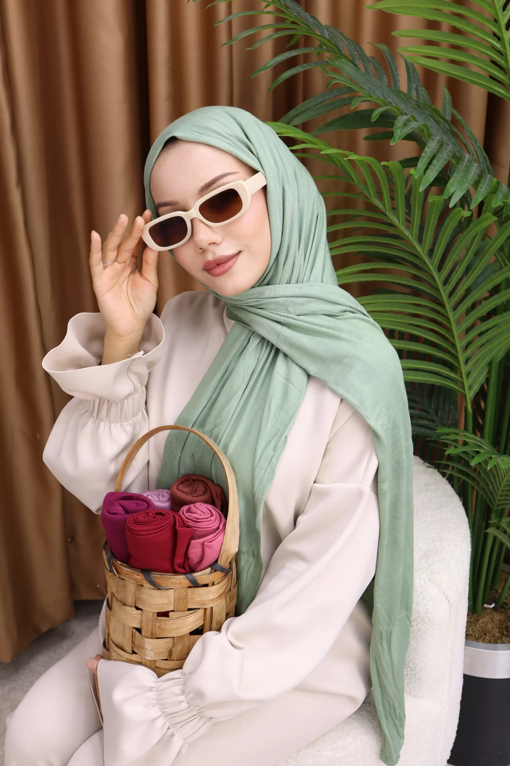 PREMIUM JERSEY HIJAB - Eucalyptus