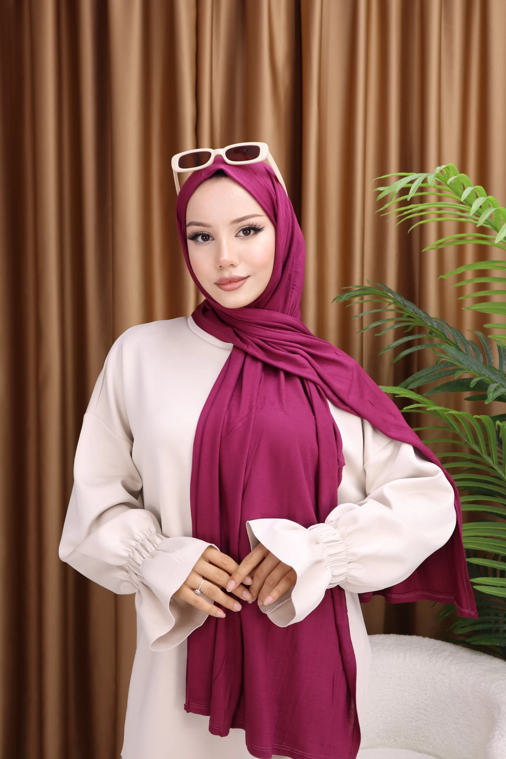 PREMIUM JERSEY HIJAB - Burgundy