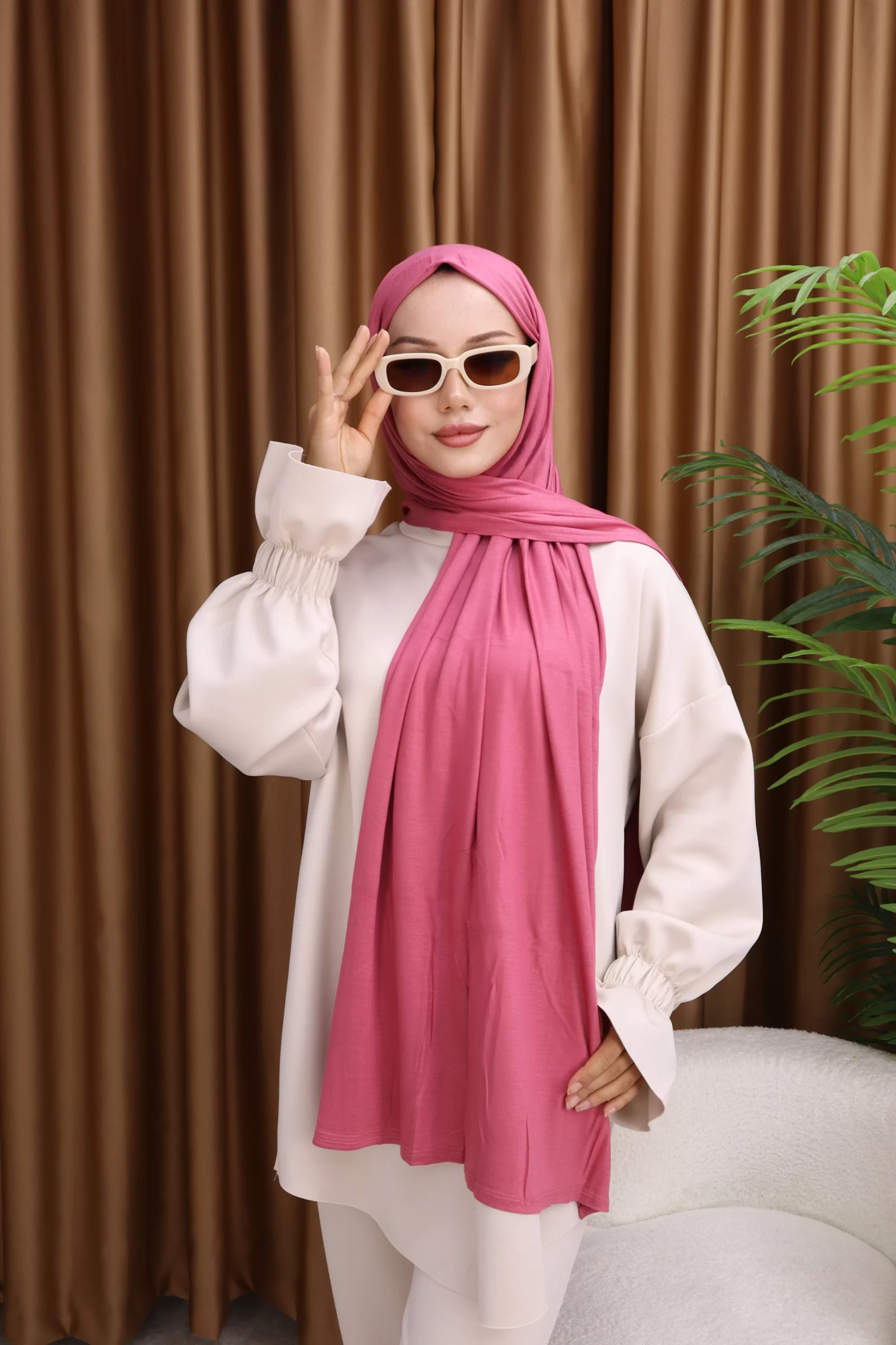 PREMIUM JERSEY HIJAB - Rose
