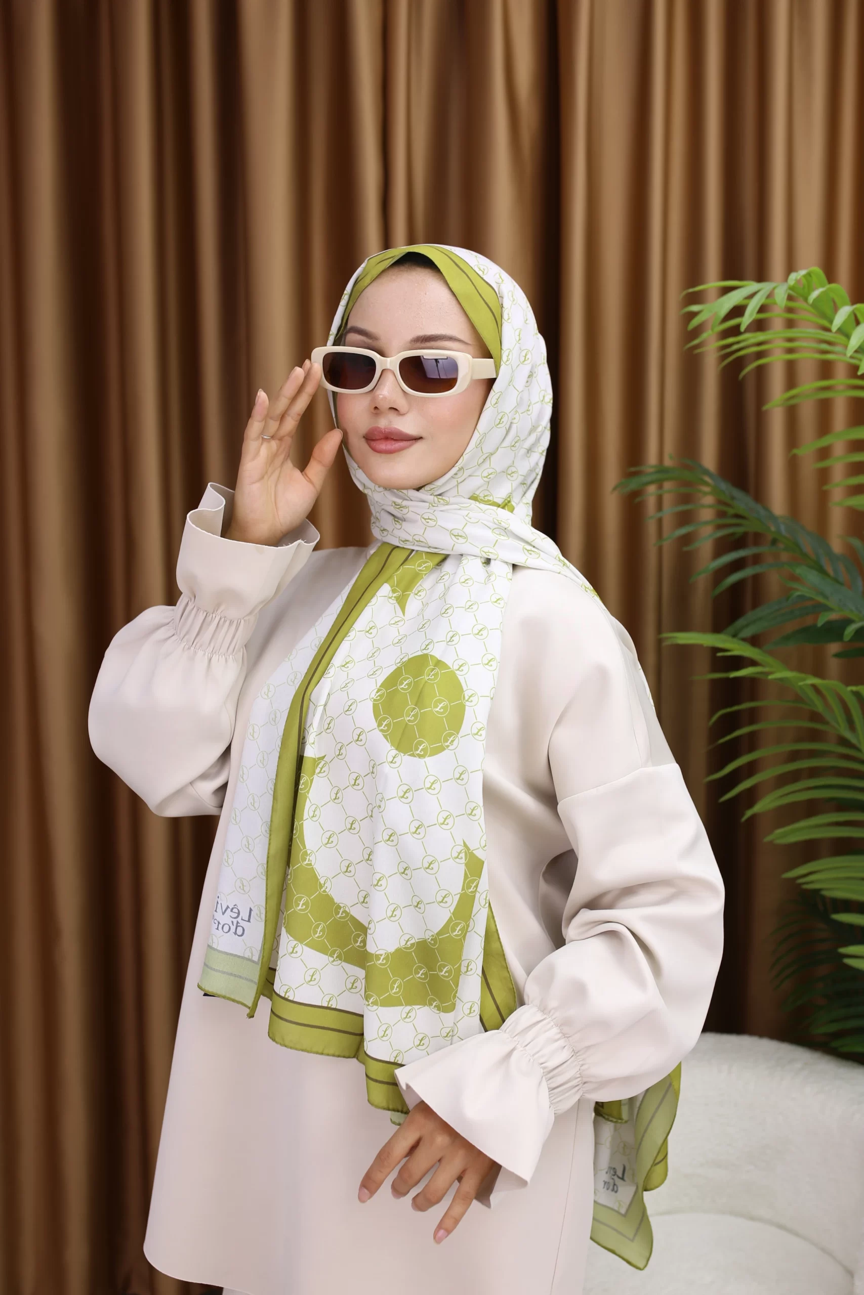 Premium Printed Chiffon - Pistachio