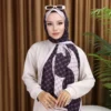Premium Printed Chiffon - Plum