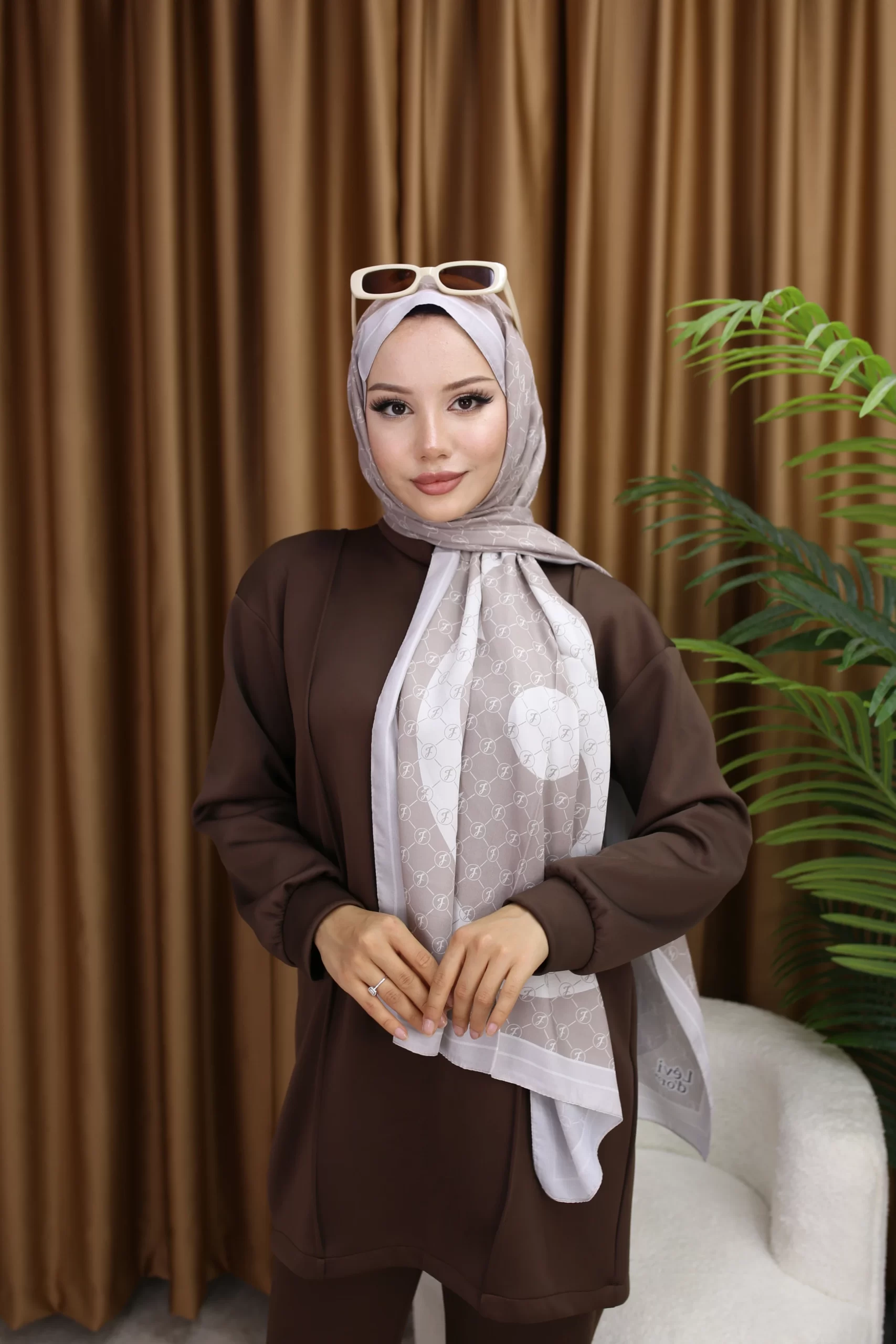 Premium Printed Chiffon - Rosewood
