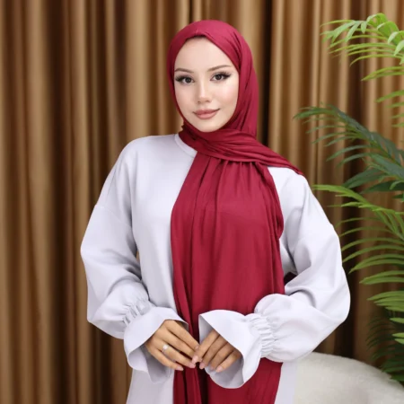PREMIUM JERSEY HIJAB - Cherry