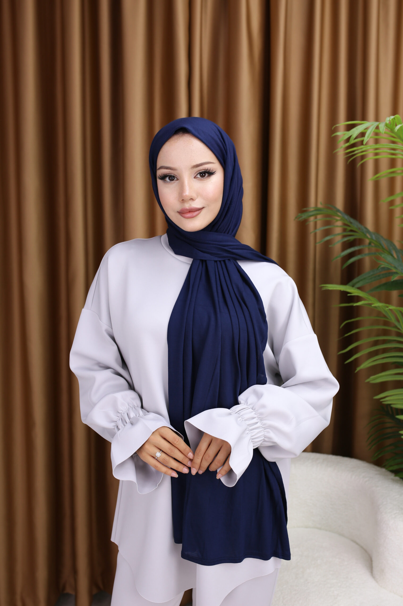 PREMIUM JERSEY HIJAB - Navy