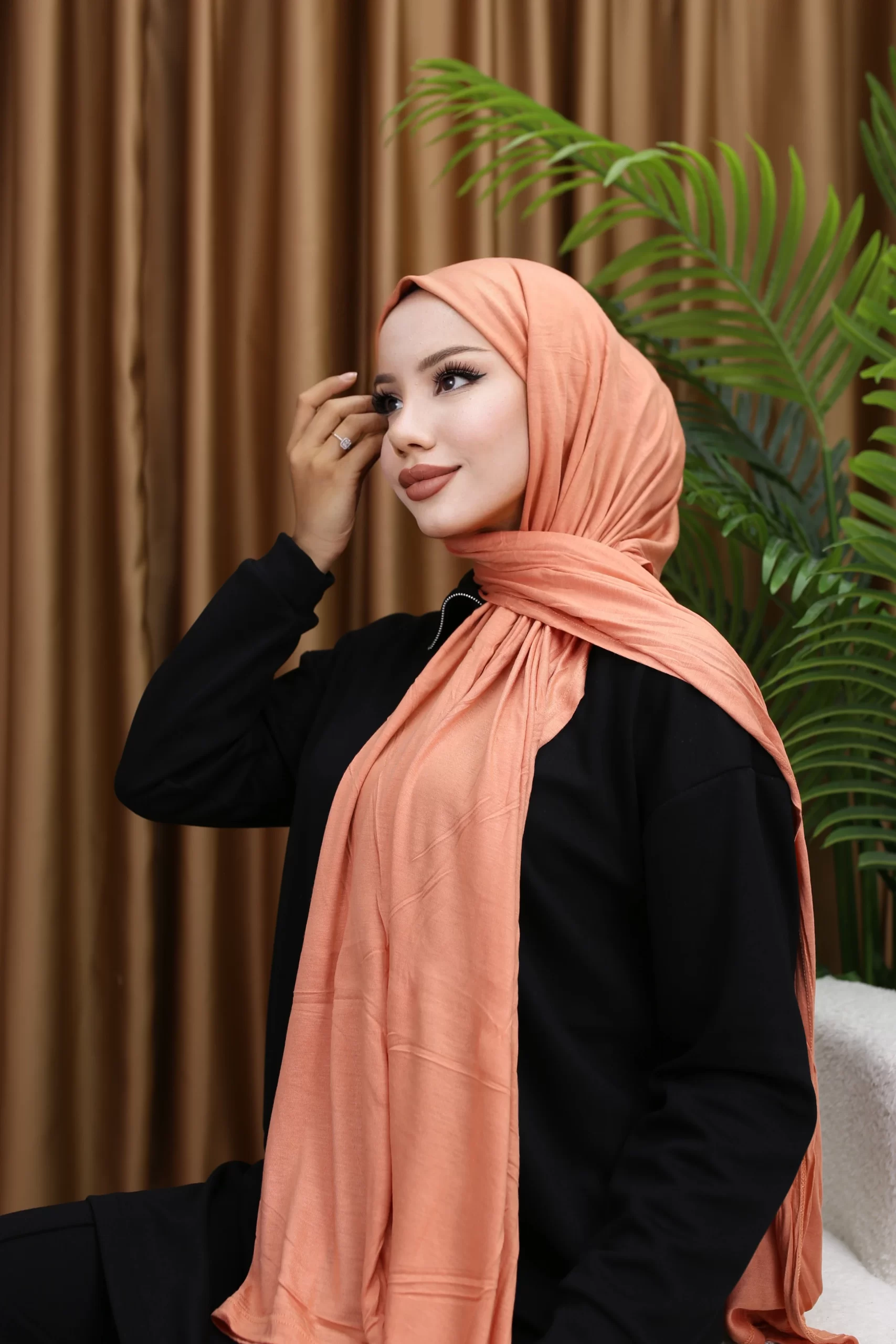 PREMIUM JERSEY HIJAB - Salmon