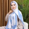 Premium Printed Chiffon - Sky Blue