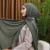 PREMIUM JERSEY HIJAB - Olive Green