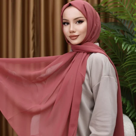 Premium Chiffon Hijab - Orchid