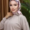 Silk Square Scarf - Rose