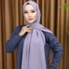 Premium Chiffon Hijab - Dusty Lilac
