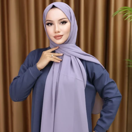 Premium Chiffon Hijab - Dusty Lilac